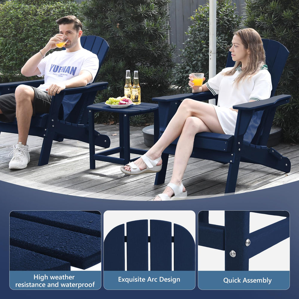 Plawdlik side table on patio holding drinks and plant, adding convenience