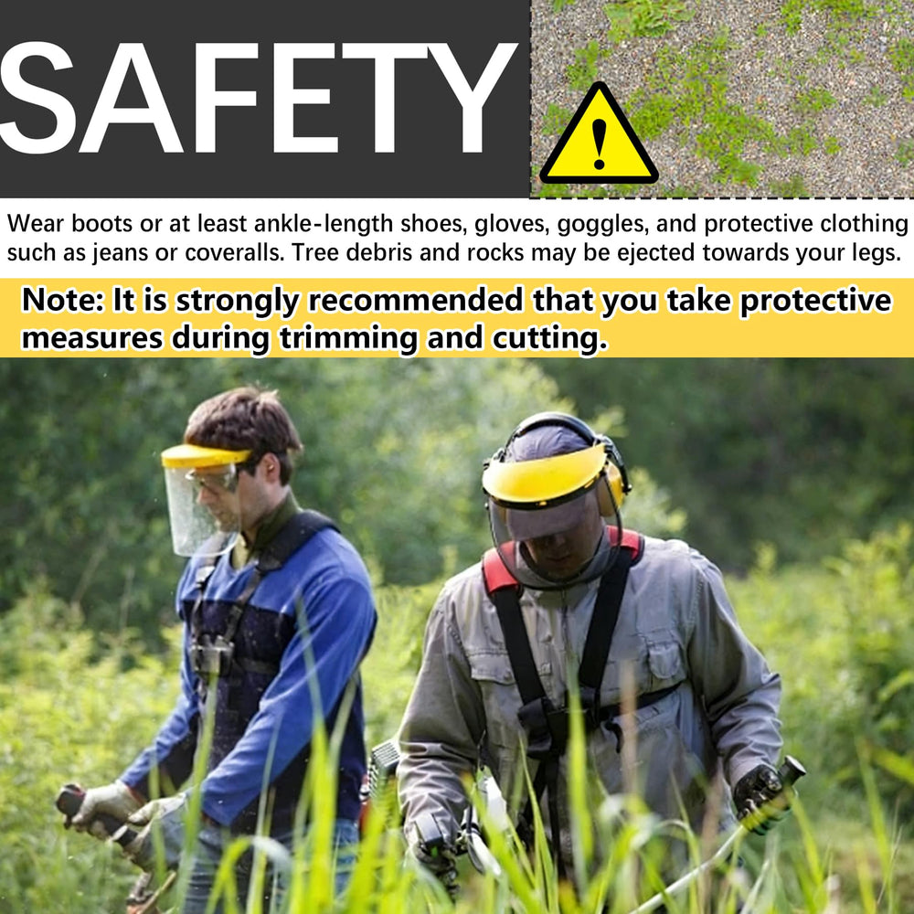 PLAXNS in-action clearing brush and weeds to speed yard maintenance