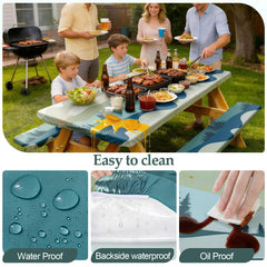 Play Tailor close-up fabric texture showing durable, wipeable surface