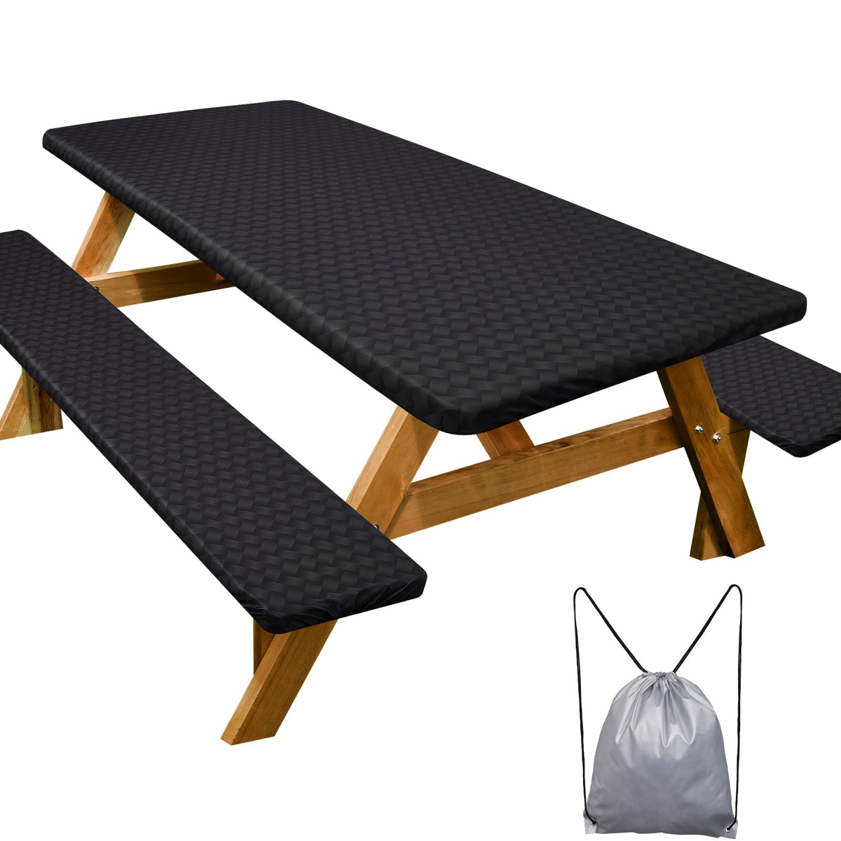 Play Tailor front view on 8ft table showing full coverage and neat fit