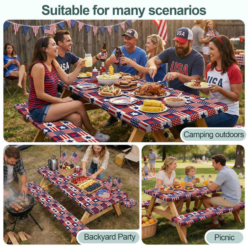 Play Tailor outdoor backyard picnic scene, adds style and spill protection