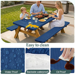 Play Tailor picnic set in campground showing quick setup and outdoor durability