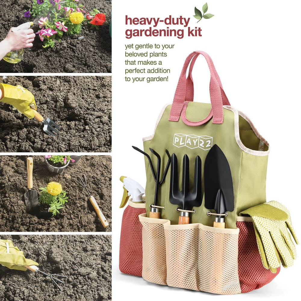 Play22 handbag interior with elastic straps for organized tool storage