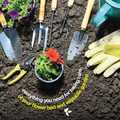 Play22 pruner and trowel in use highlighting precise, plant-safe work
