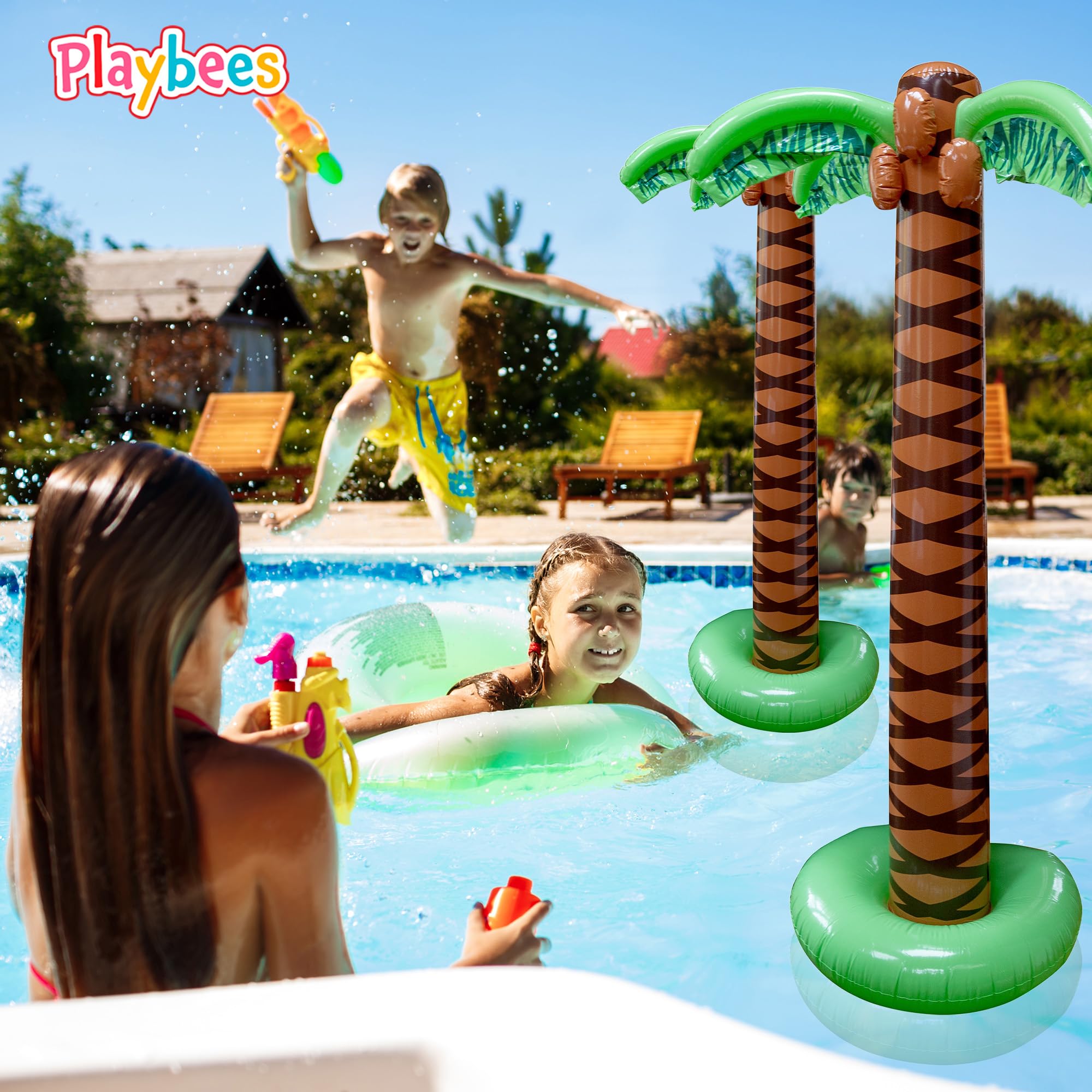 Playbees folded trees in storage bag demonstrating compact, space-saving storage