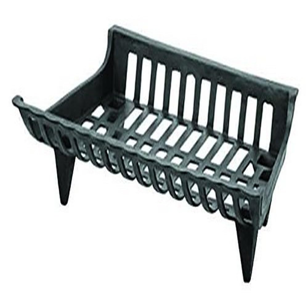 Pleasant Hearth cast iron grate front view showing sturdy bars and balanced airflow