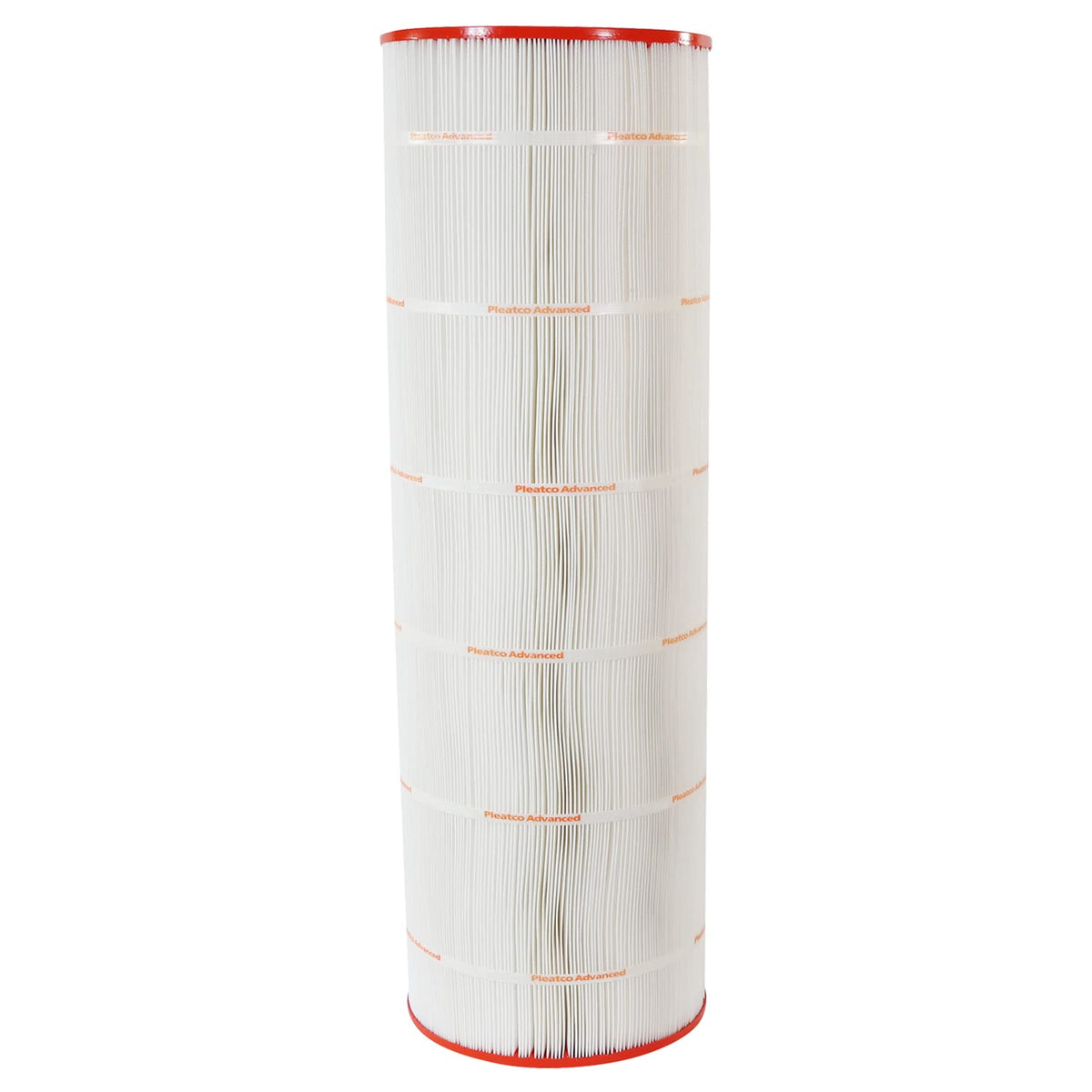 Pleatco PAP200-EC front view showing cartridge and dimensions, provides reliable filtration
