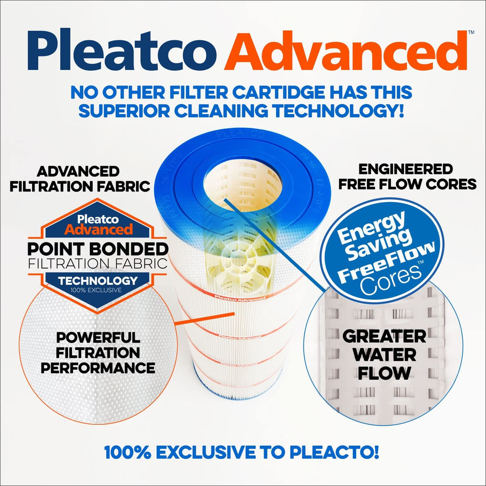 Pleatco PAP200-EC side profile highlighting pleat spacing for improved dirt holding