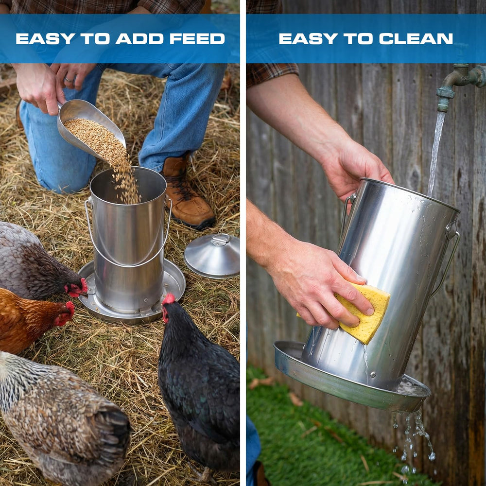 Plexon sturdy carry handle and wide top opening for easy refills