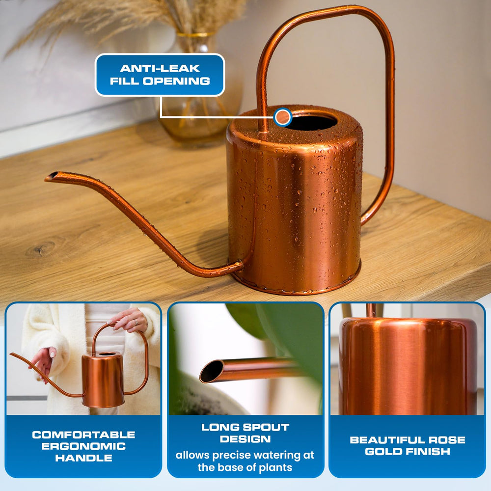 Plexon handle detail highlighting comfortable grip for controlled pours