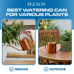 Plexon side view with scale to show 54 oz capacity and easy lifting benefit