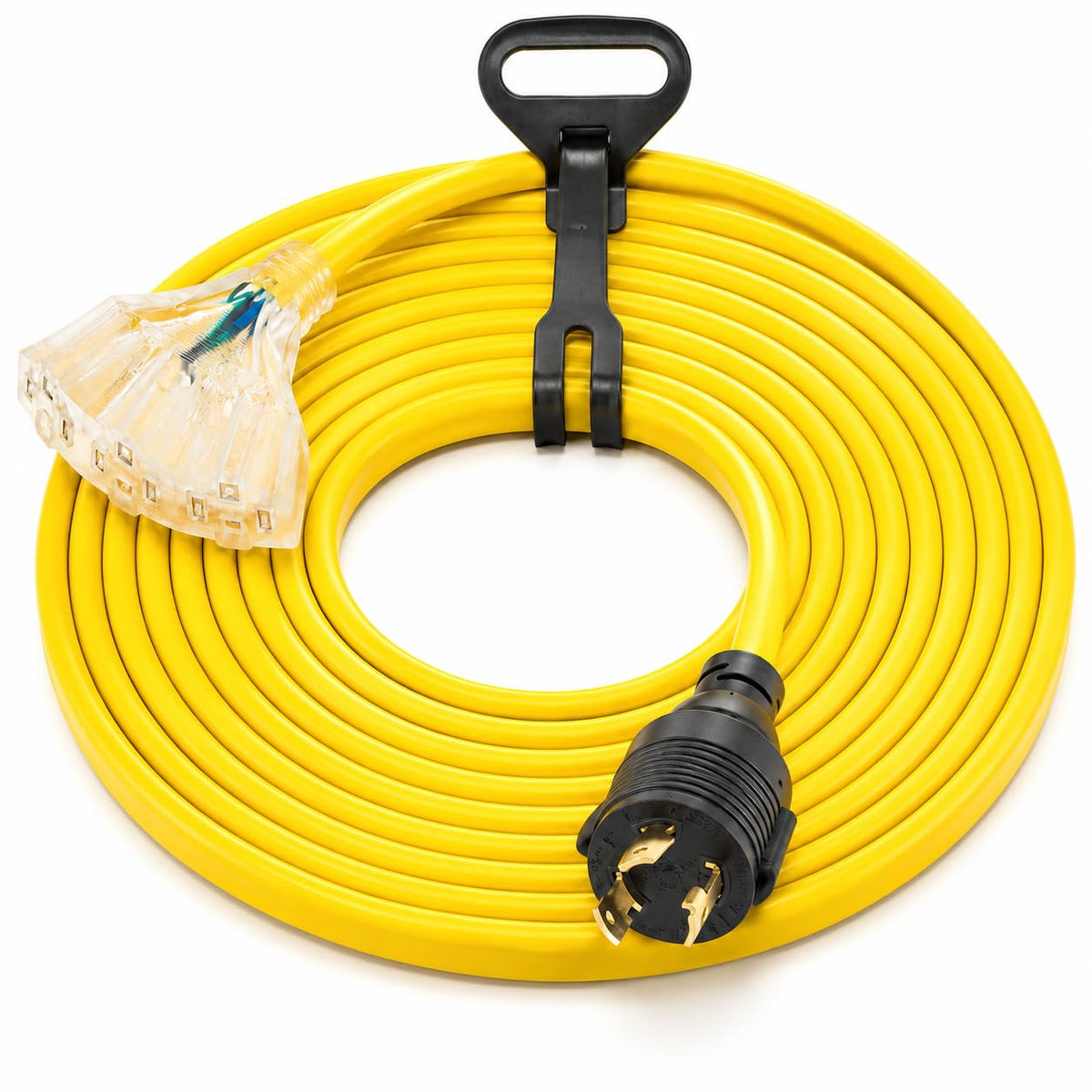 PLIS front locking plug showing secure generator connection and reliable power