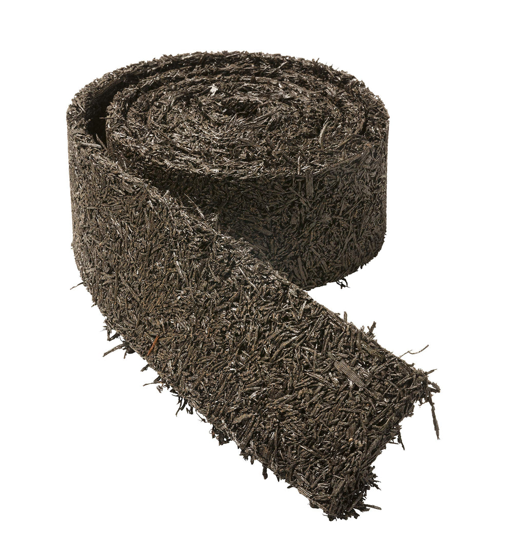 Plow & Hearth trimmed to fit around a tree base showing custom-fit advantage