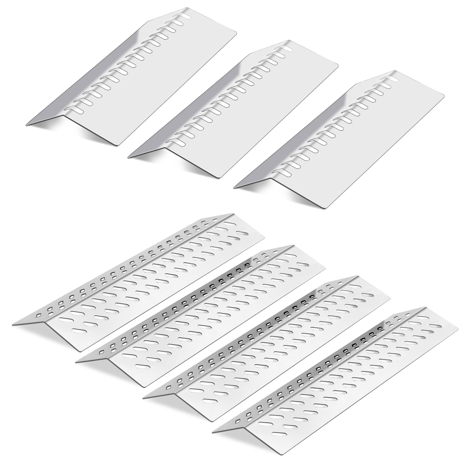 Plowo front view of replacement kit showing all plates and durable finish benefits