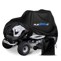 Plscoverit front view on mower showing full coverage and protection