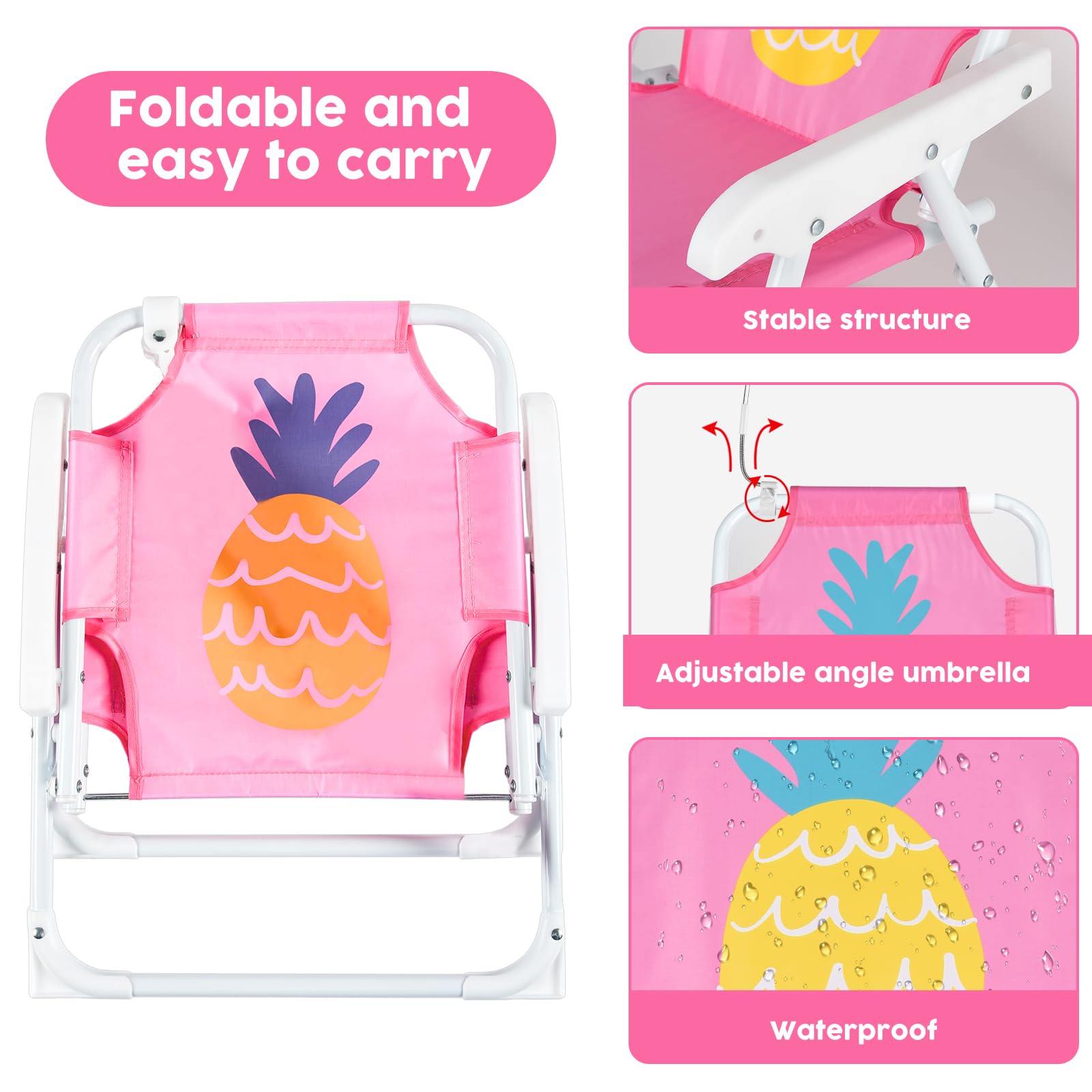 PLULON folded compact for storage showing portability and easy transport
