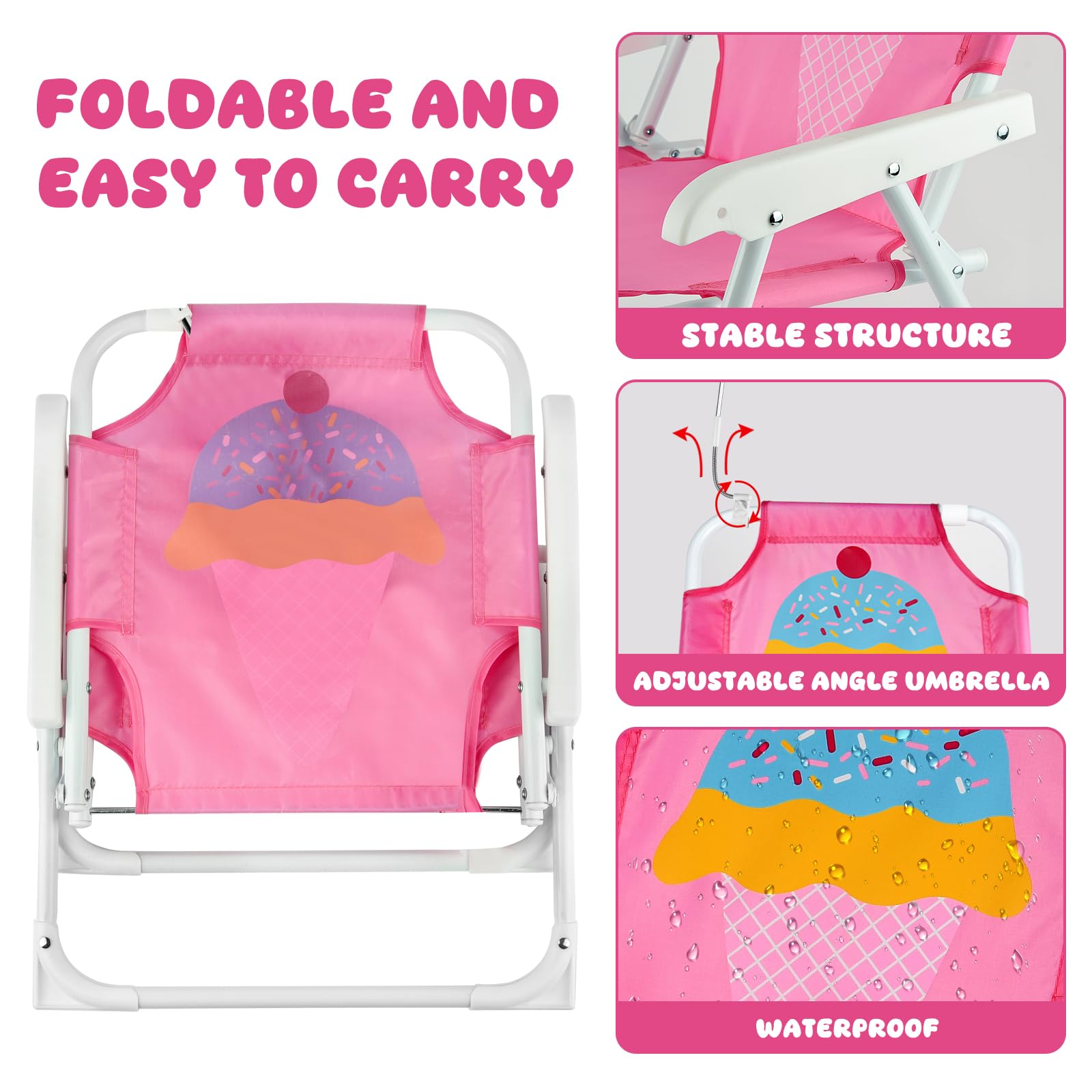 PLULON folded compact chair demonstrating easy storage and travel convenience