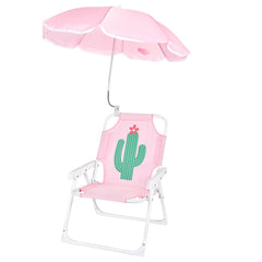 PLULON front view with umbrella showing shade and comfortable seating