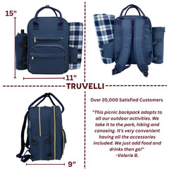 Plush Picnic insulated interior showing thermal lining to keep food cold longer