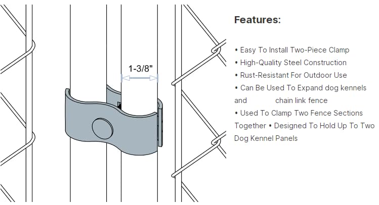 Plutreas clamp next to ruler showing scale and correct 1-3/8" sizing for rails