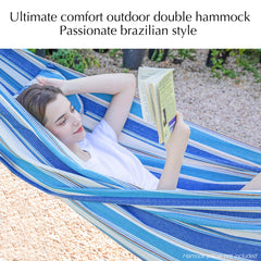 PNAEUT hammock close-up weave texture highlighting soft poly-cotton — breathable comfort