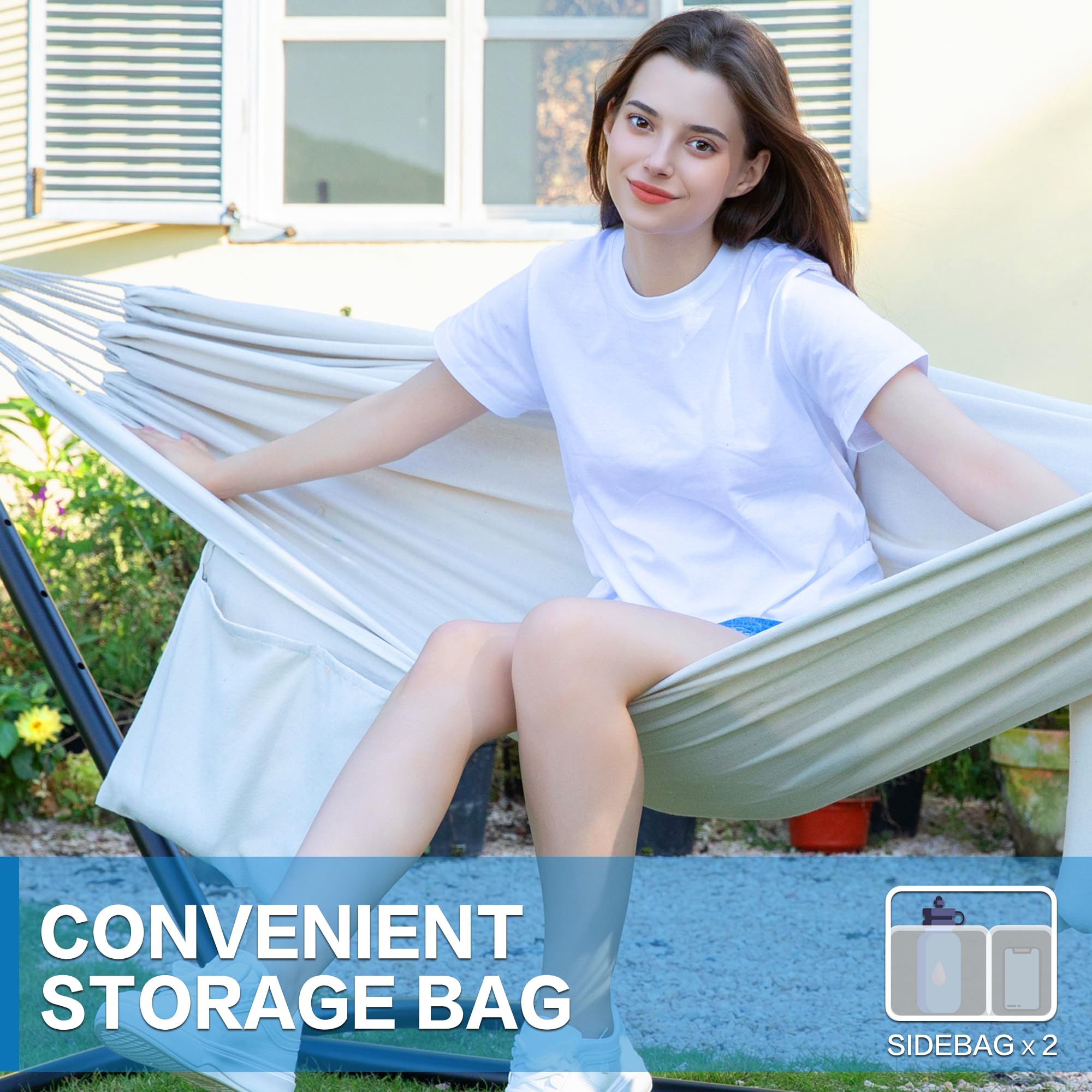 PNAEUT hammock packed in carrying bag for convenient travel and storage