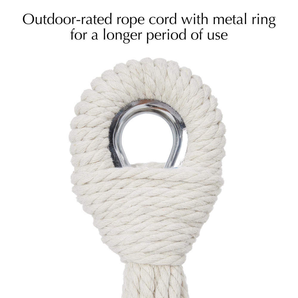 PNAEUT hammock folded for storage showing compact, easy-care convenience