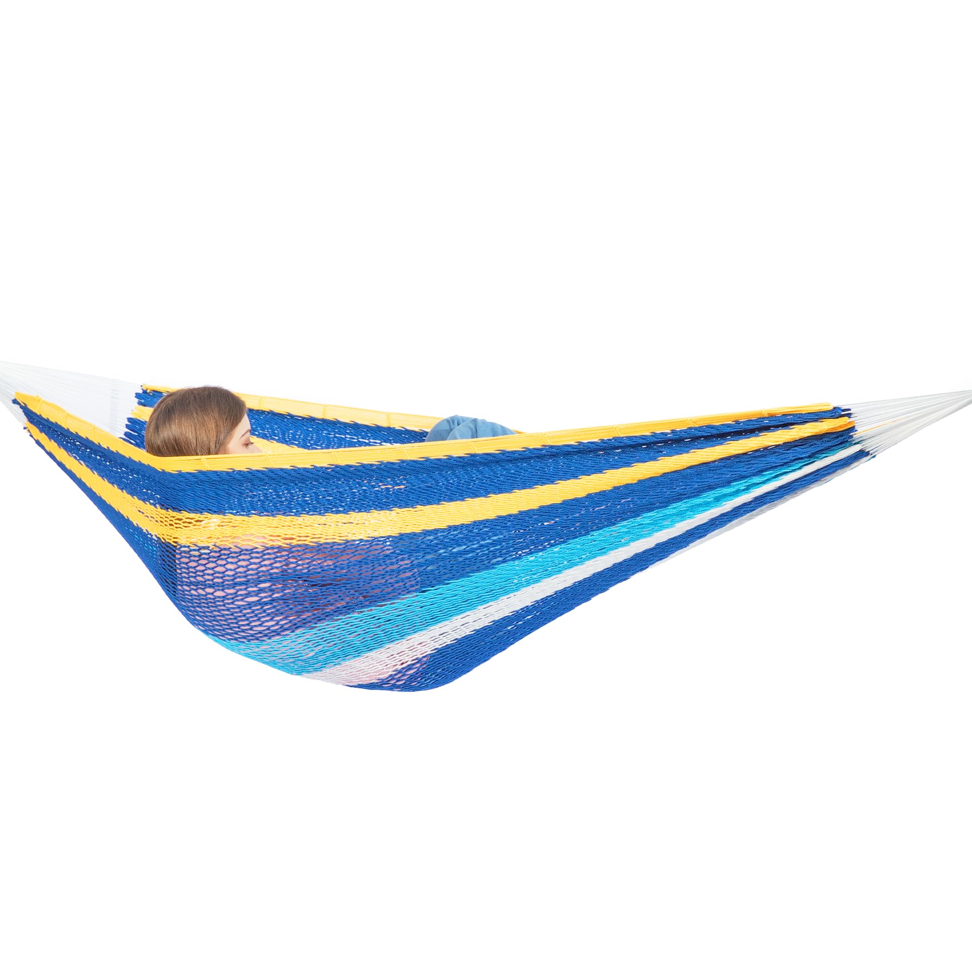 PNAEUT hammock front view showing packed shape and immediate outdoor appeal