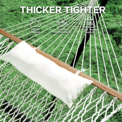 PNAEUT hammock in use with two people on patio showing shared relaxation