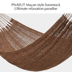 PNAEUT hammock in use with two people relaxing demonstrating stability