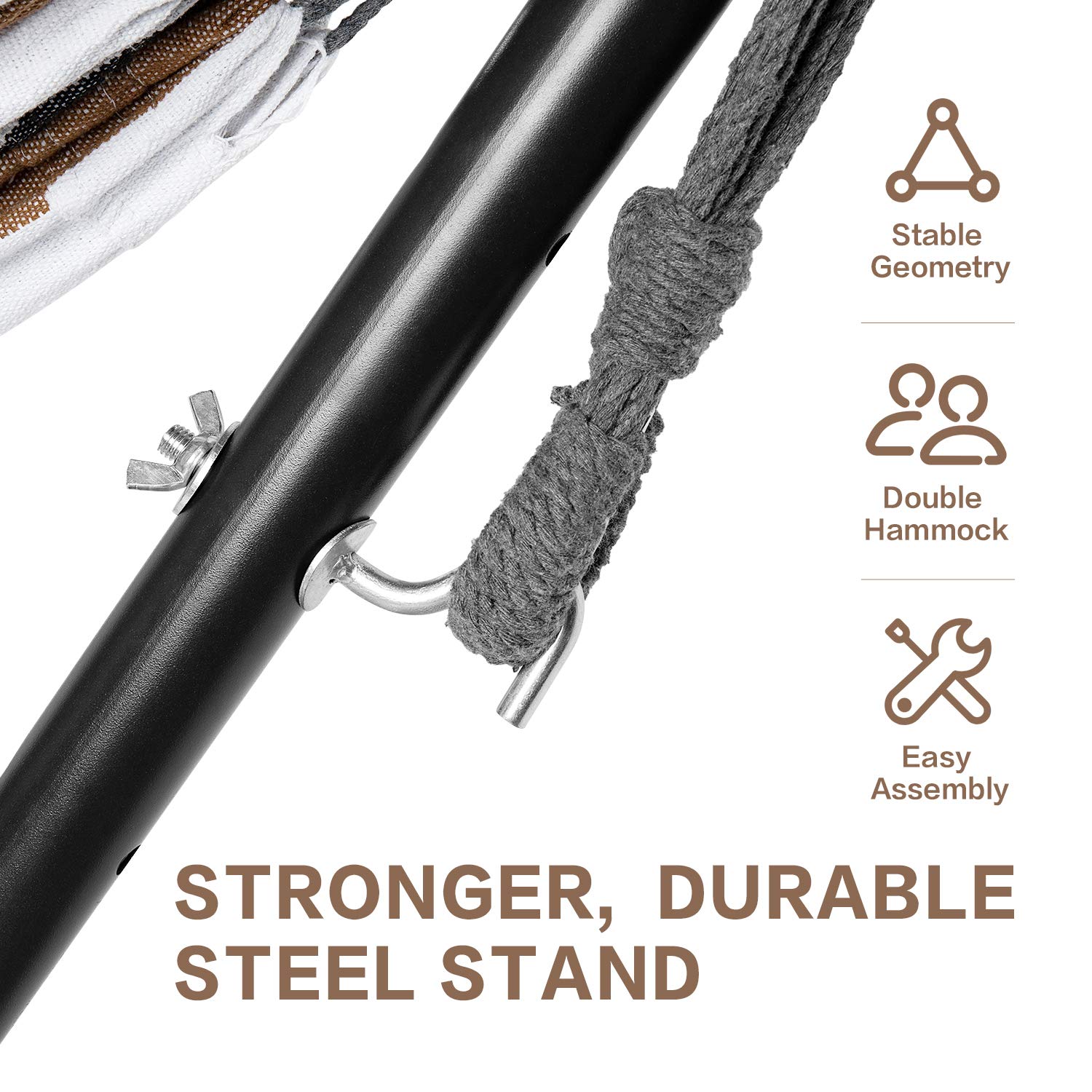PNAEUT steel stand folded for transport demonstrating portability advantage