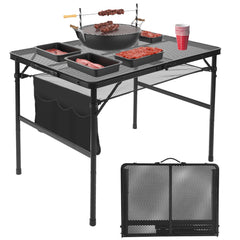 Pnbfhn front view folded table showing portability and quick setup benefit