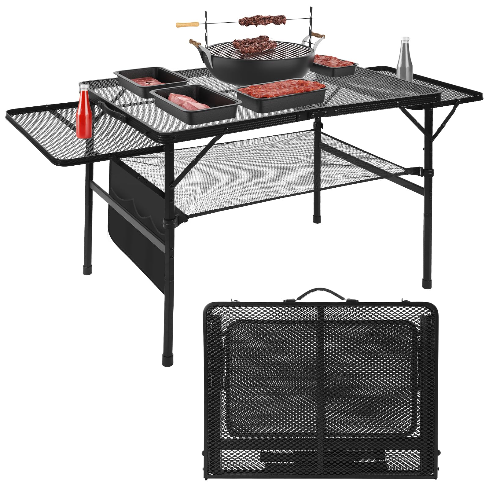 Pnbfhn front view showing full tabletop and stability benefit