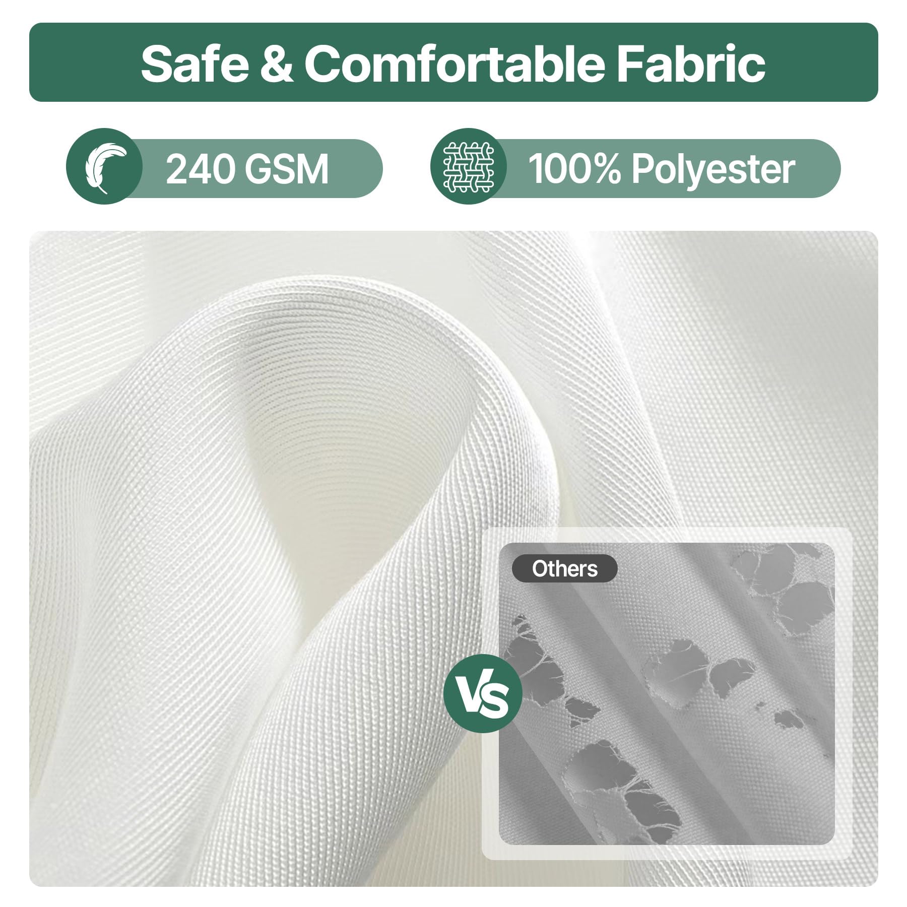 PNKKODW clear mesh veil close-up for wide vision and ventilation benefit