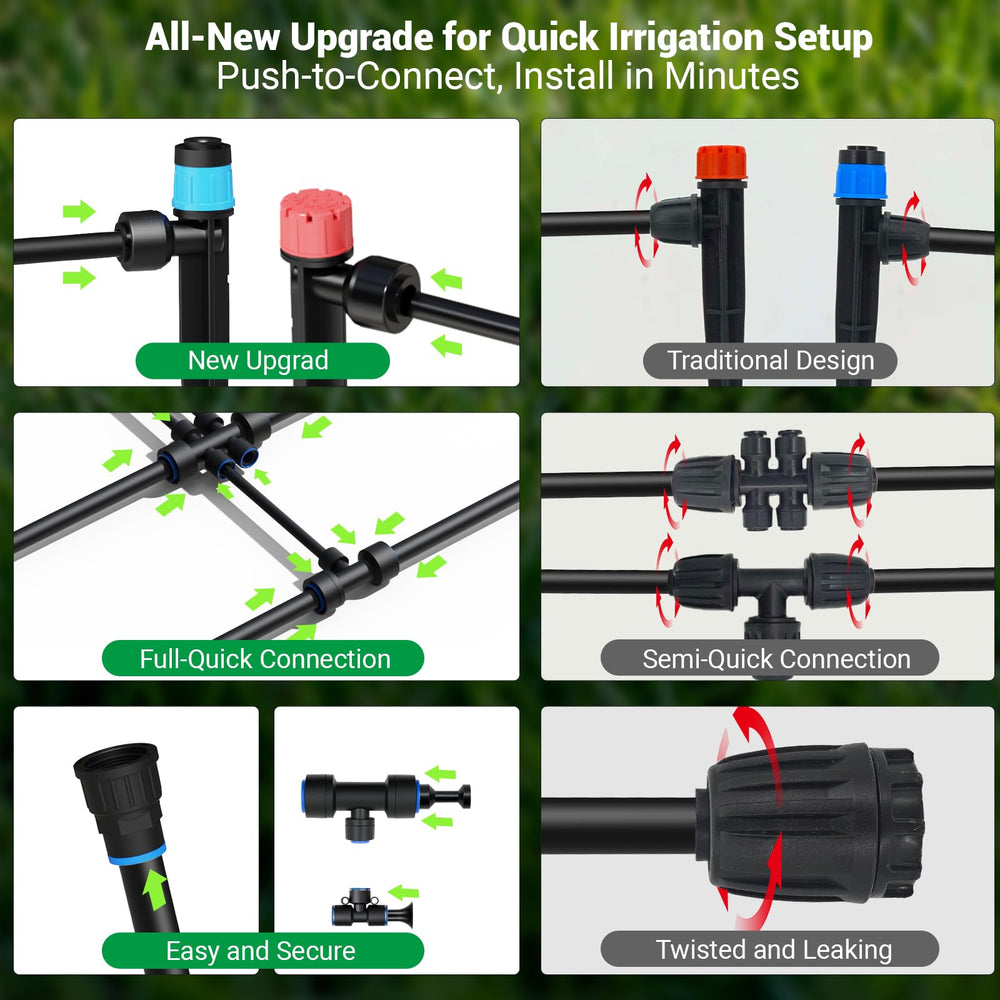 PNNEQ adjustable emitter detail allowing precise water control per plant