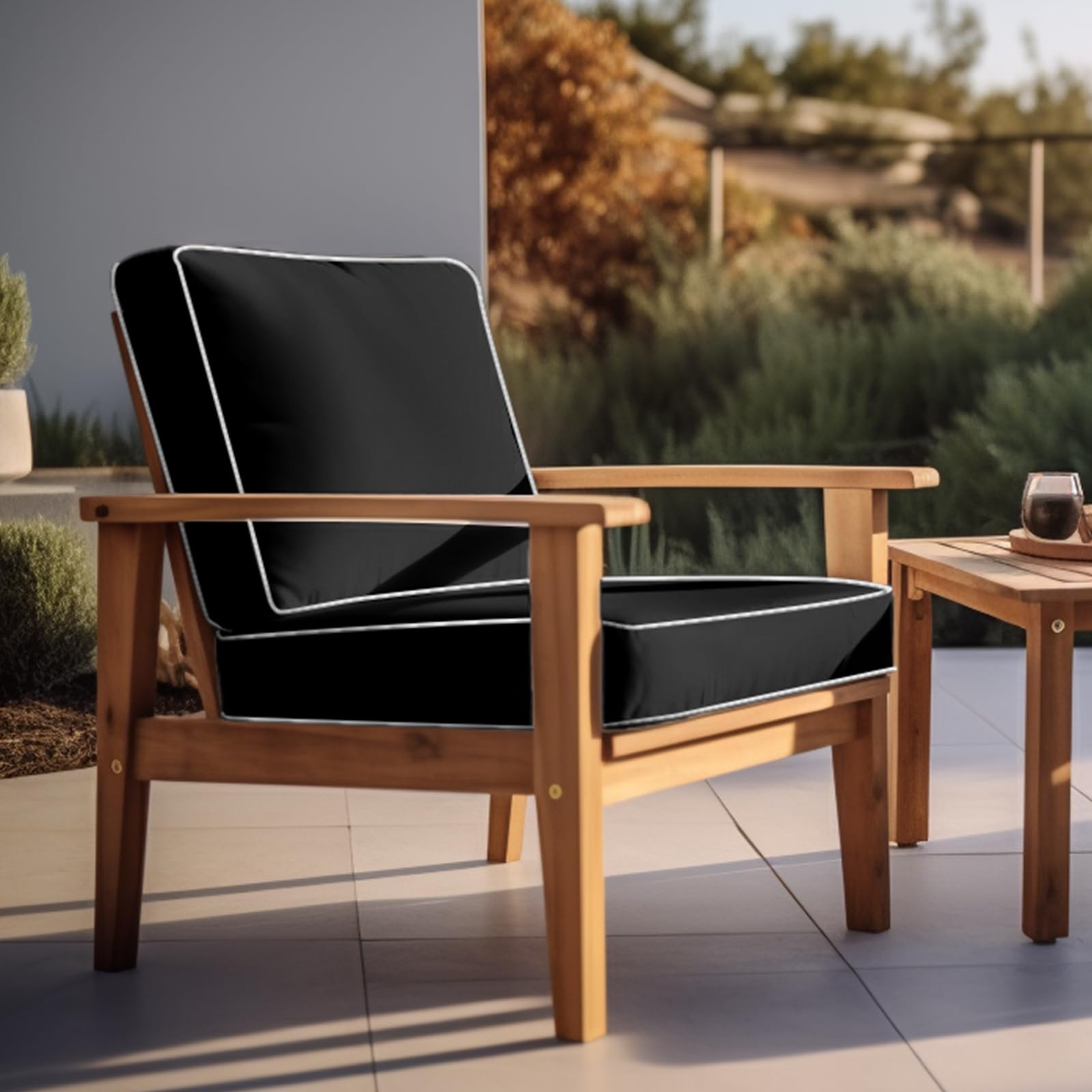PNP FKJP side profile displaying 4-inch thickness for supportive seating