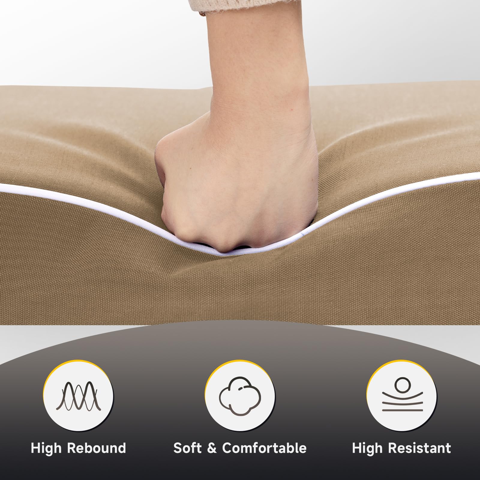 PNP FKJP vacuum-packed cushions as shipped for compact delivery and protection