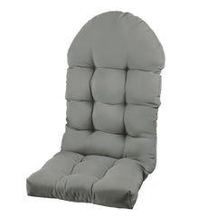 PNP HWJIAJU front view of gray Adirondack cushion shows full two-piece comfort