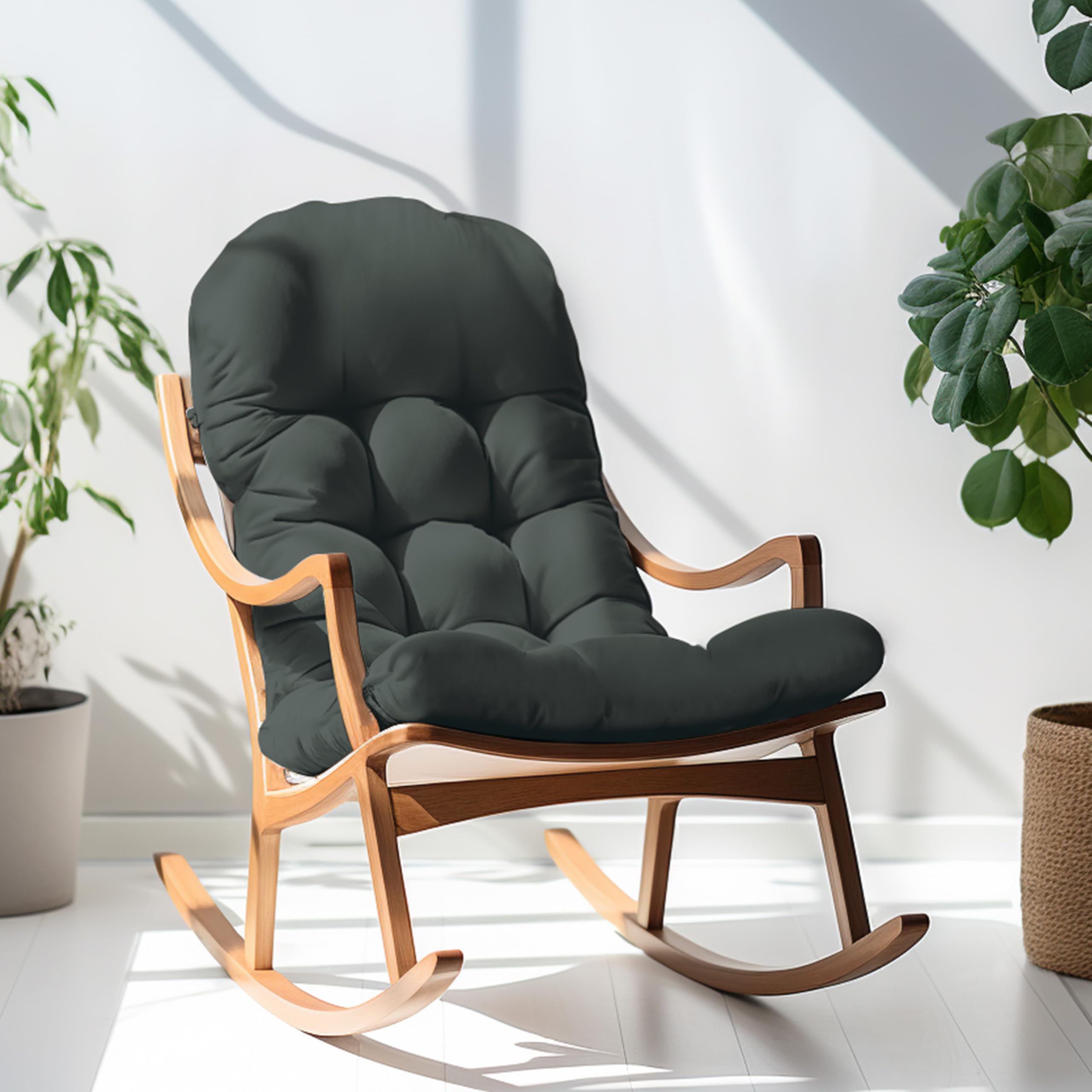 PNP HWJIAJU cushions in use on wooden Adirondack chair offering added comfort