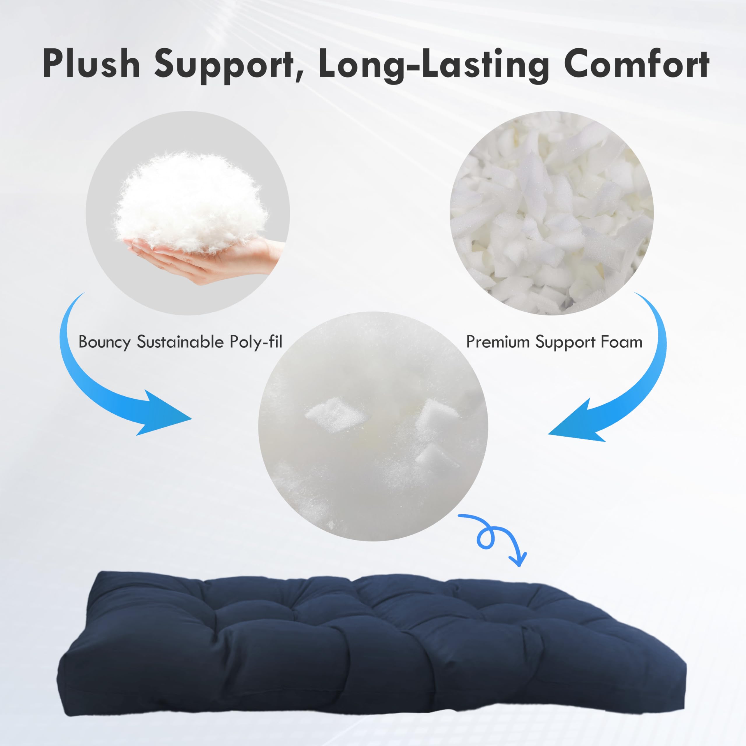 PNP HWJIAJU cushion in use on a porch chair enhancing seating comfort