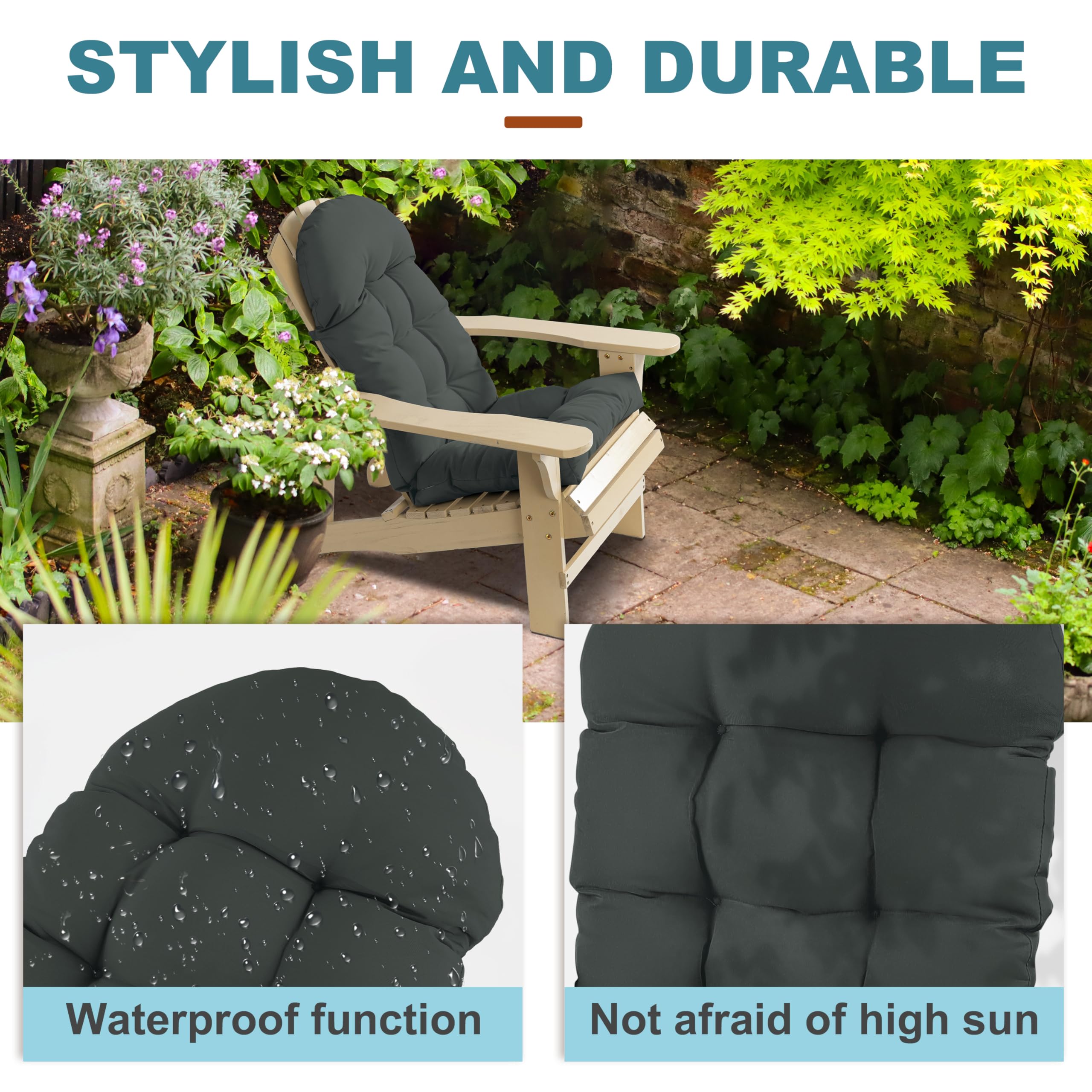 PNP HWJIAJU side profile showing 4-inch cushion thickness for supportive seating