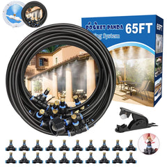 POCKET PANDA front packaging showing complete 65FT misting kit benefit of easy setup