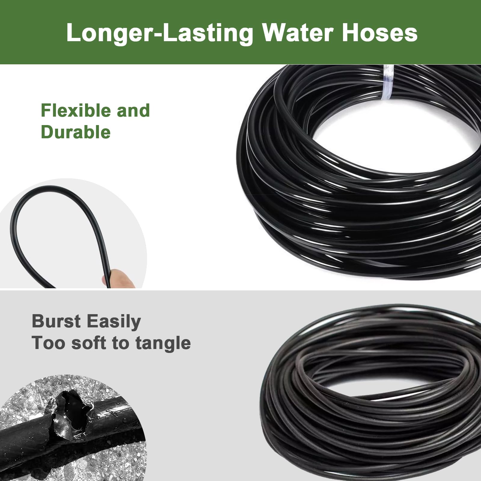 POCKET PANDA stake and end plug securing tubing showing tidy layout benefit