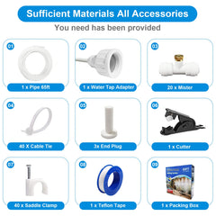 POCKET PANDA T-joints and connectors displayed for branching mist lines and flexible layout options