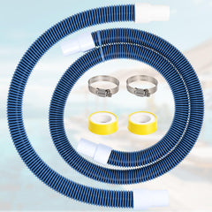 Podoy front view of hose kit showing clamps and tape for quick replacement