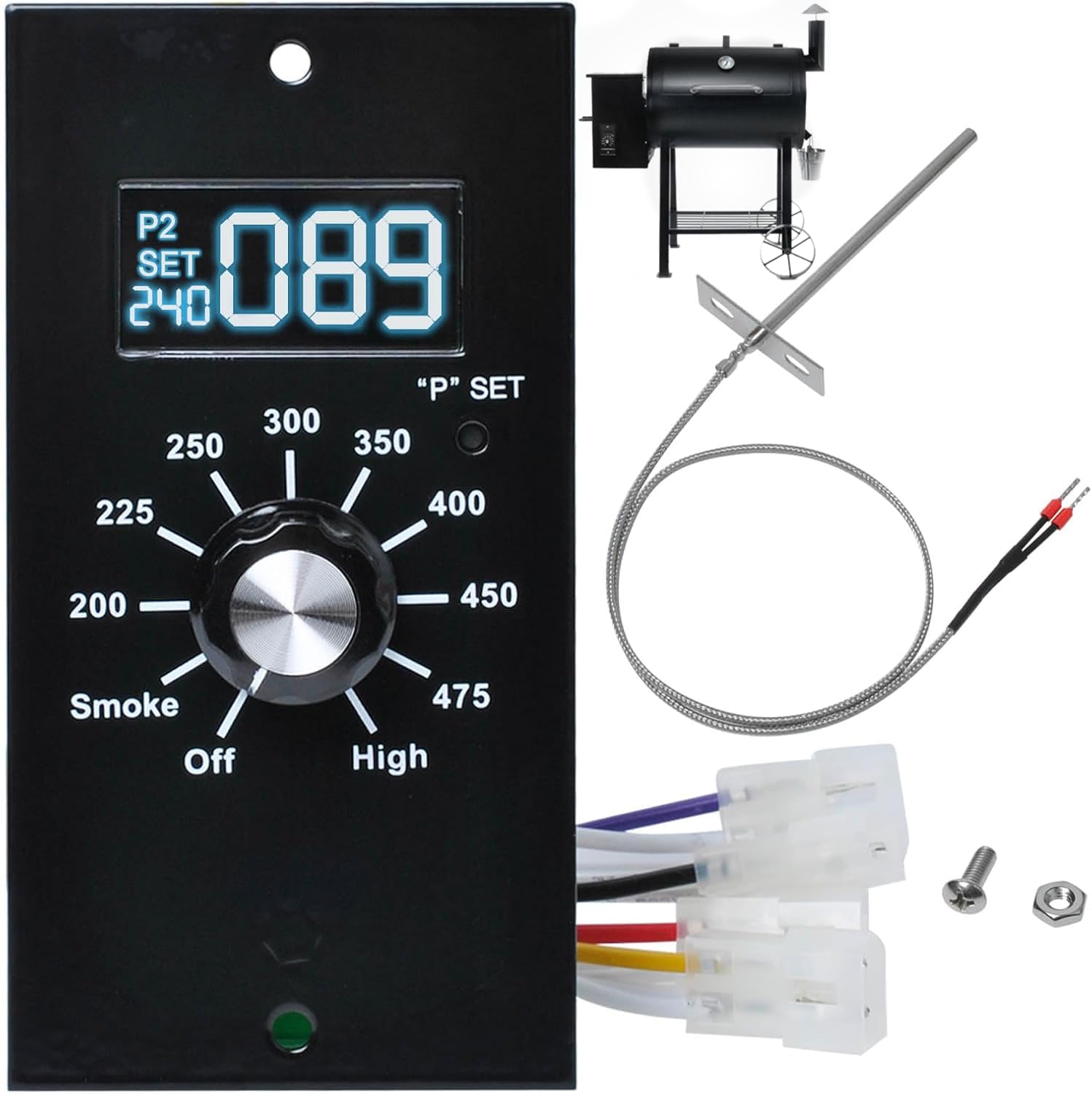 Podoy front panel overview showing controls and clear layout for easy replacement