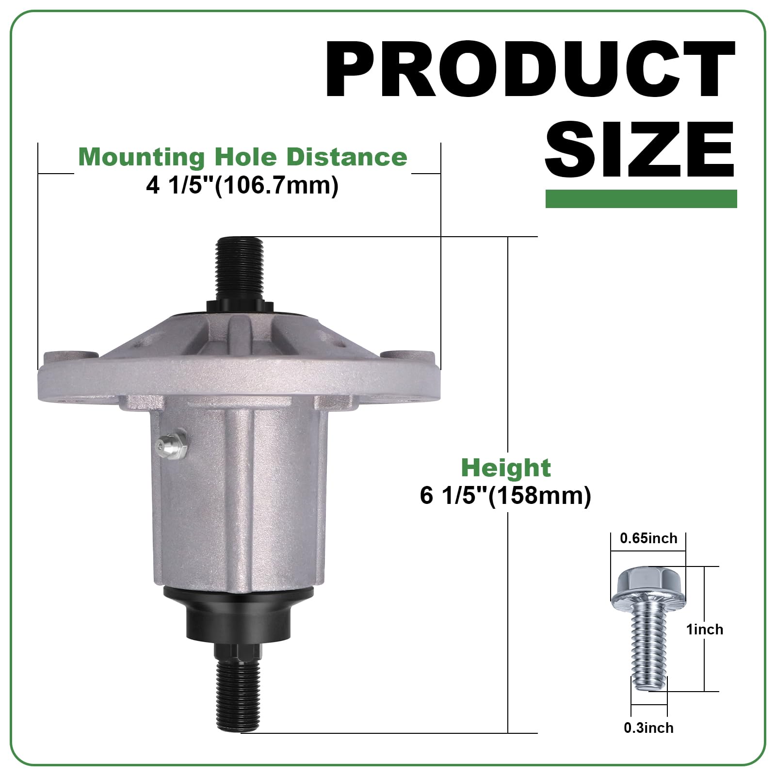 Podoy mounting bolts kit displayed with heads visible for easy installation