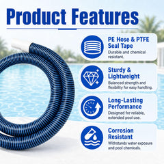 Podoy metal hose clamp detail demonstrating strong, rust-resistant fastening