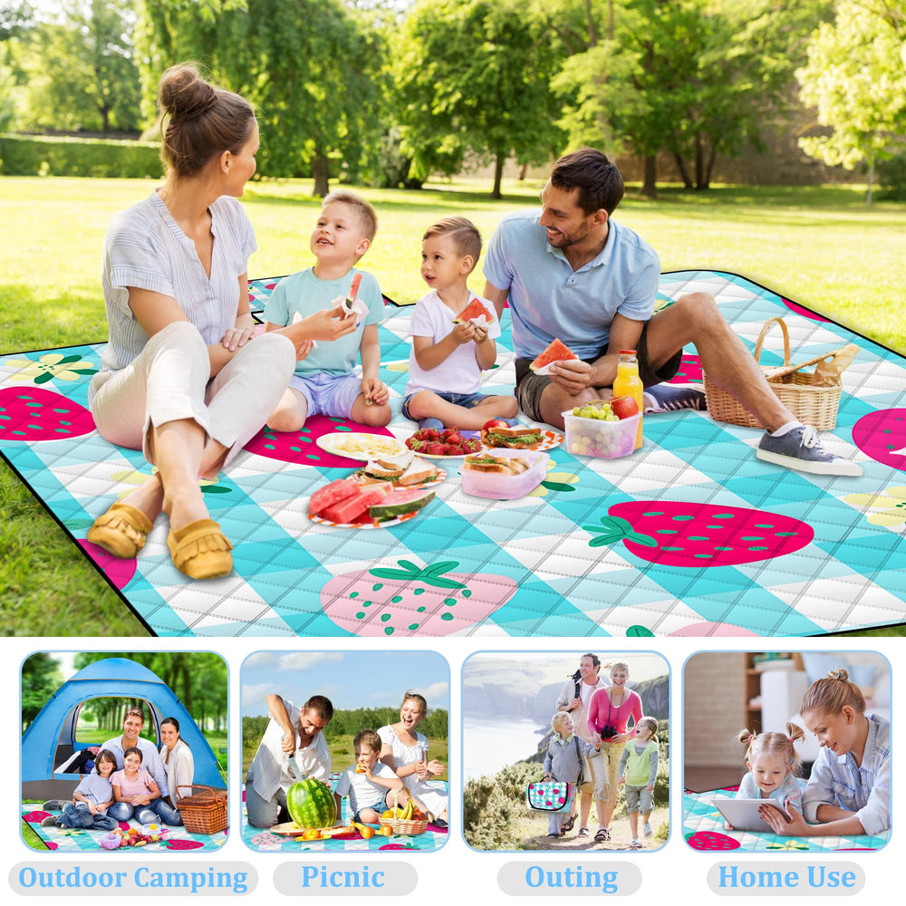 Poedist blanket folded with carry handle for easy transport and compact storage benefit