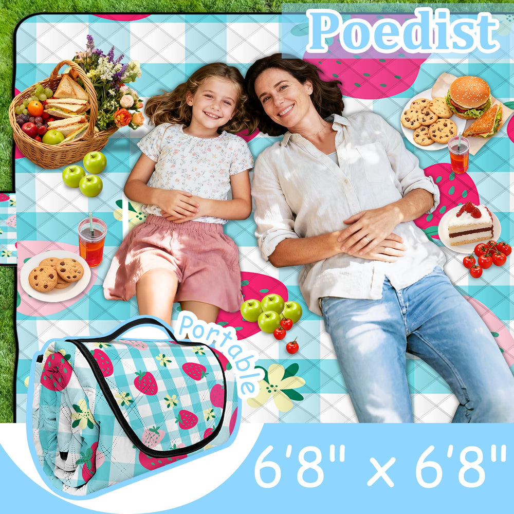 Poedist blanket packed in travel bag for hiking and festival convenience benefit
